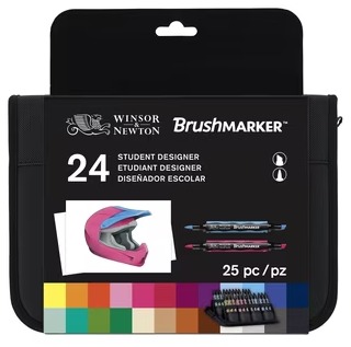 Winsor & Newton Promarker Brush x24 Valise Étudiant Designer