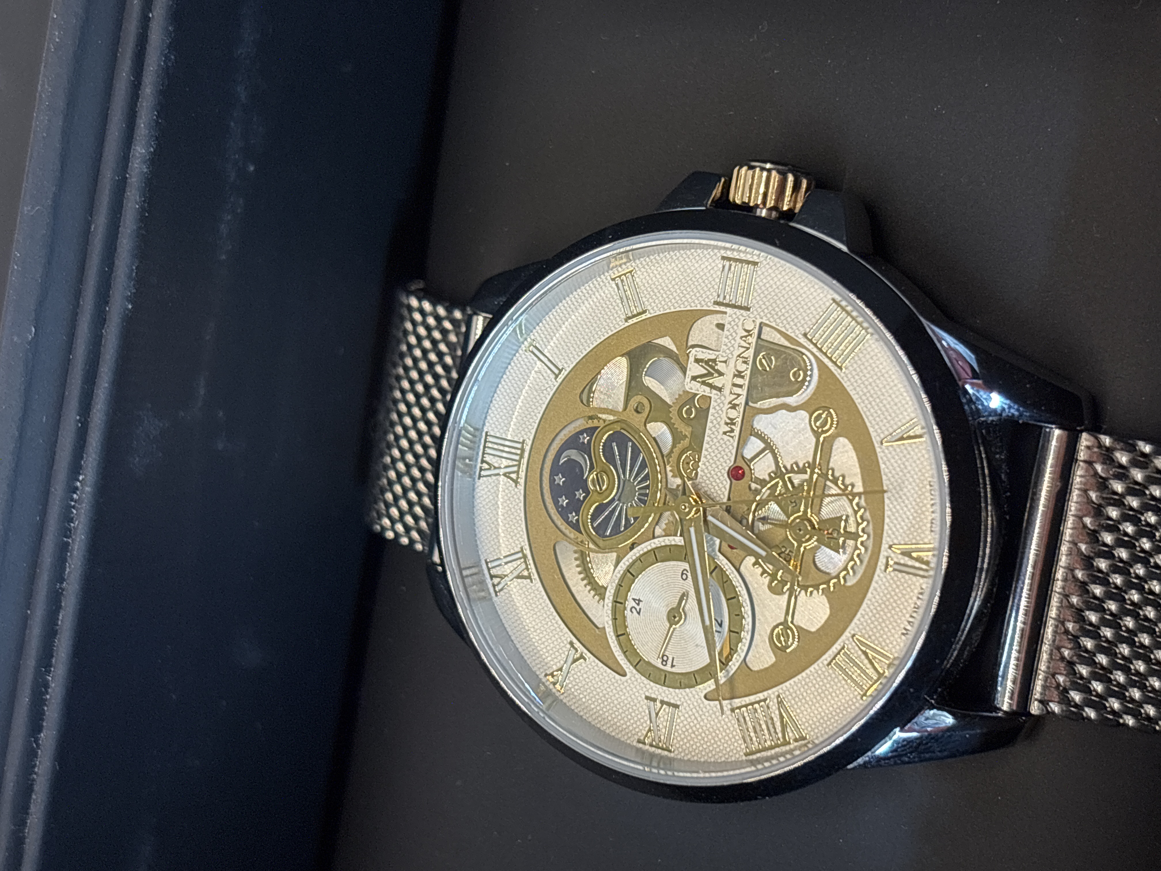 Montre quartz Montignac MOW610 bracelet maille milanaise — photo 2