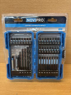 Coffret d'embouts impact Novipro 40 pièces 1/4 acier S2
