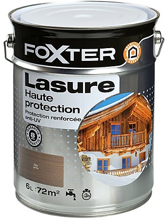 Lasure haute protection Foxter gris 6 L satin