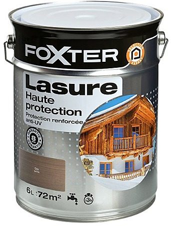 Lasure haute protection Foxter gris 6 L satin
