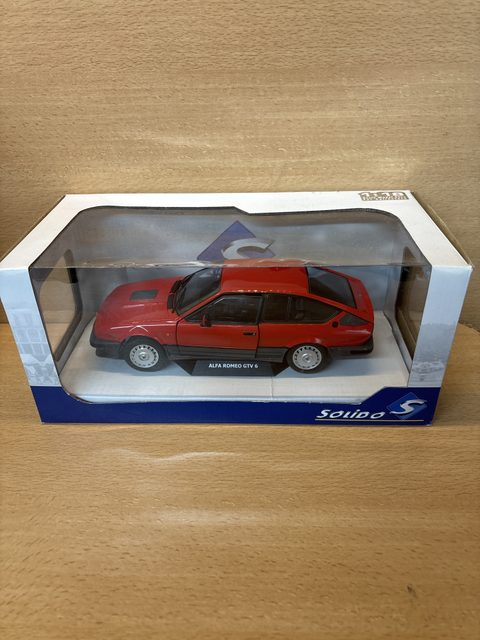 ALFA ROMEO GTV 6 1984 RED SOLIDE S1802301 1:18