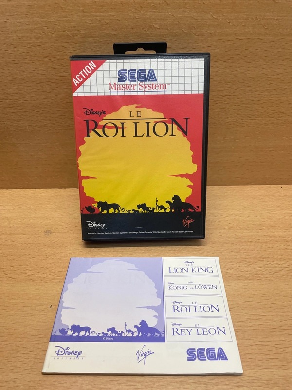 Jeu Sega Le Roi Lion