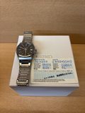 Montre Seiko quartz acier cadran noir dateur — photo 1