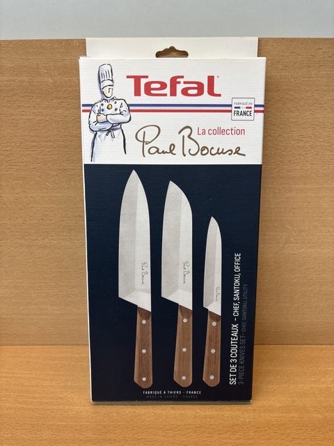 Tefal Paul Bocuse K422S3 set de 3 couteaux inox