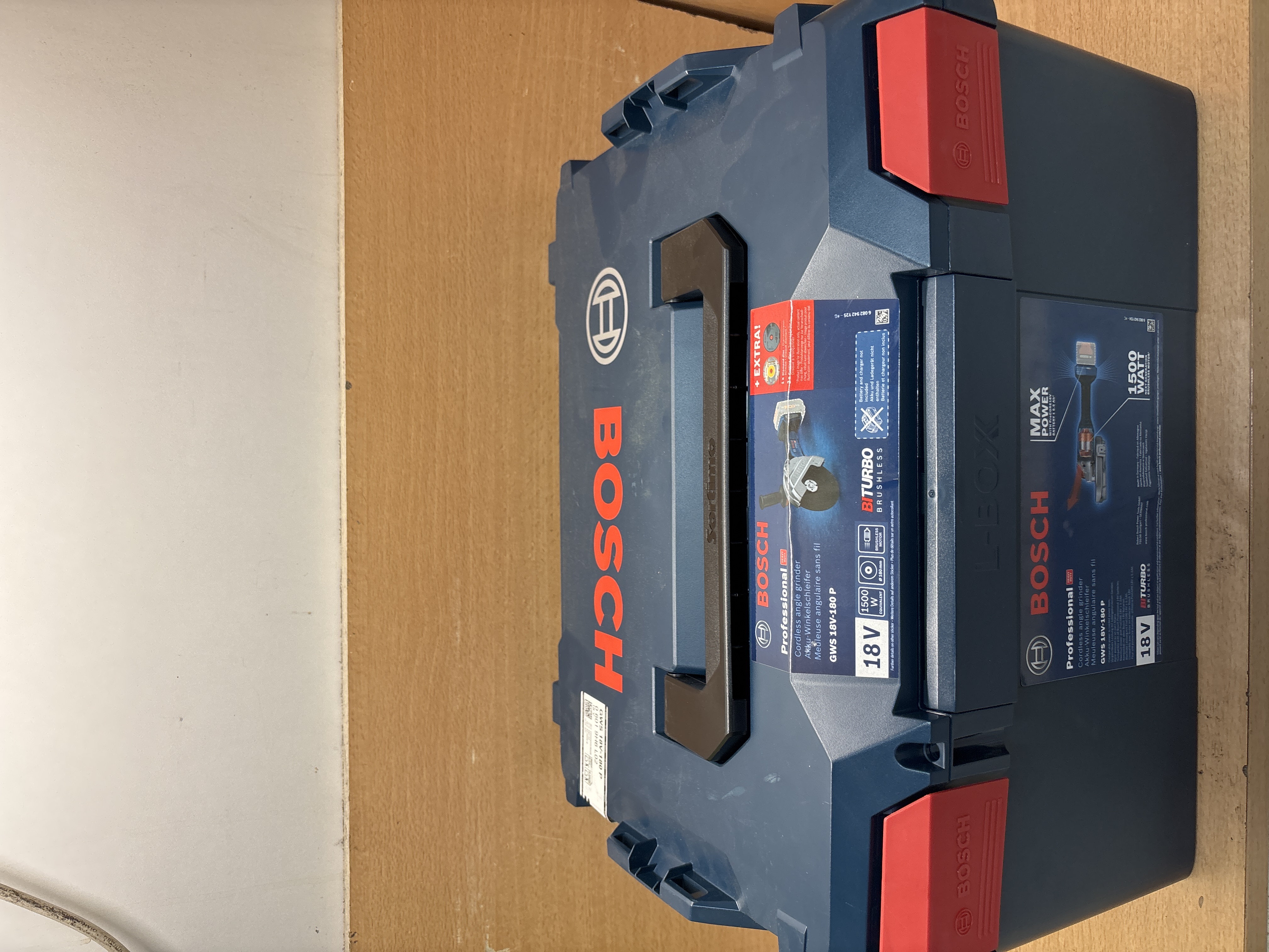 Bosch Professional GWS 18V-180 P meuleuse sans fil 18V 180 mm en coffret