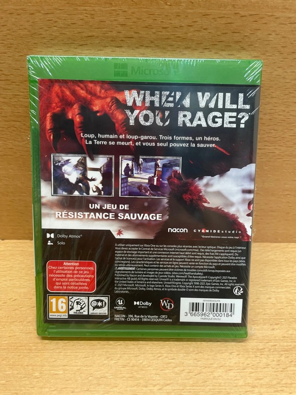 Jeu Xbox One Werewolf Neuf — photo 2