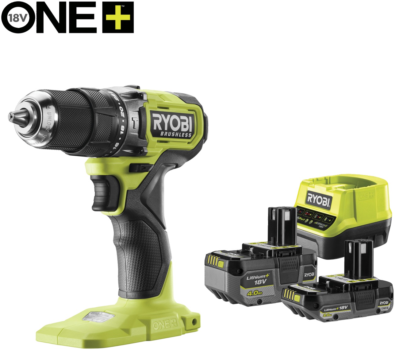 Ryobi RPD18-2C42S perceuse-visseuse à percussion 18V One+ 2 batteries