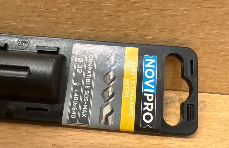 Foret béton Novipro SDS-Max 32 x 540 mm 6 taillants neuf — photo 2