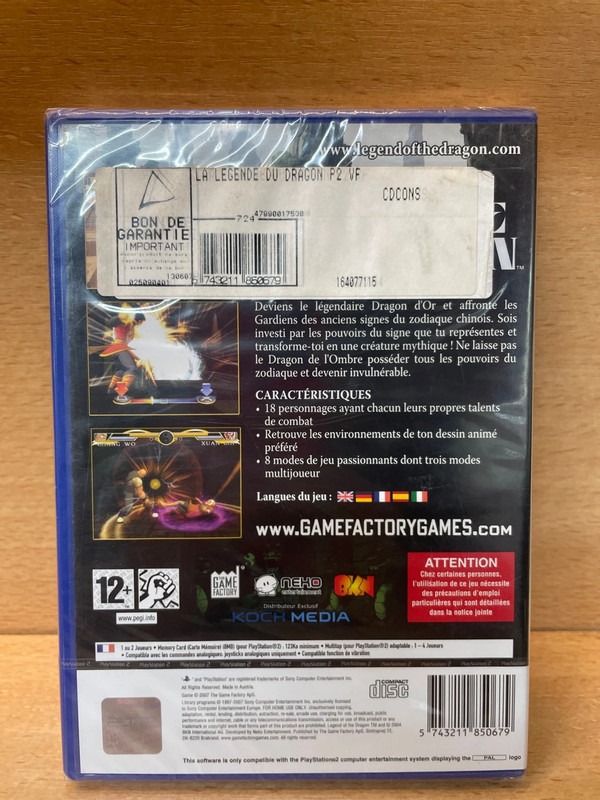 Jeu PS2 La Légende du Dragon — photo 2