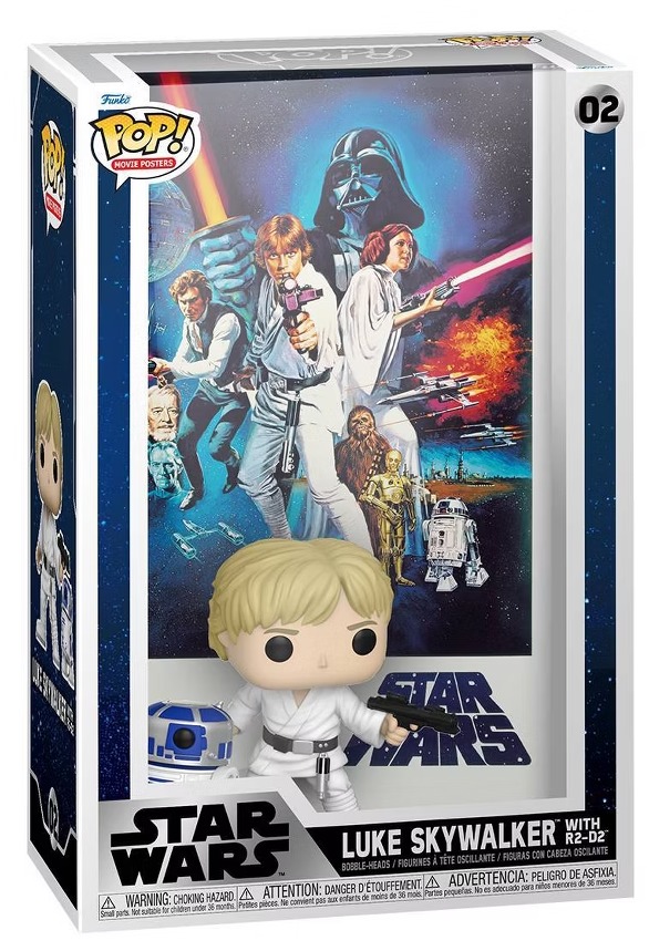 Funko Pop Movie Poster Star Wars Luke Skywalker avec R2-D2 n°02