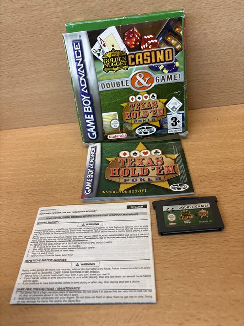 Golden Nugget Casino & Texas Hold'em Poker Game Boy Advance GBA en boîte