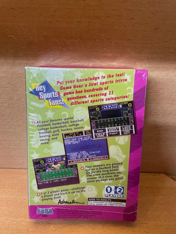 Jeu Game Gear Sega sports — photo 3