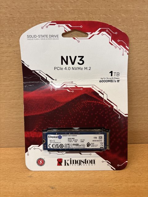 SSD Kingston NV3 1 To M.2 NVMe PCIe 4.0