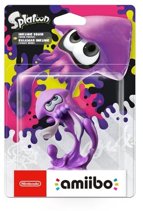 Amiibo Inkling Squid violet néon Splatoon Nintendo