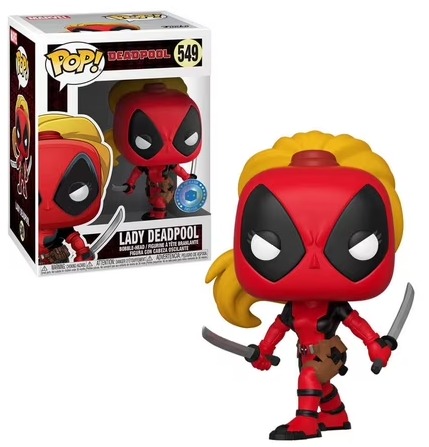 Figurine Funko Pop Marvel Lady Deadpool n°549 Pop in a Box Exclusive