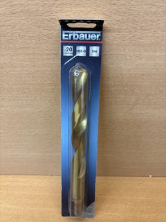 Foret métal Erbauer 20 x 205 mm HSS titane cylindrique