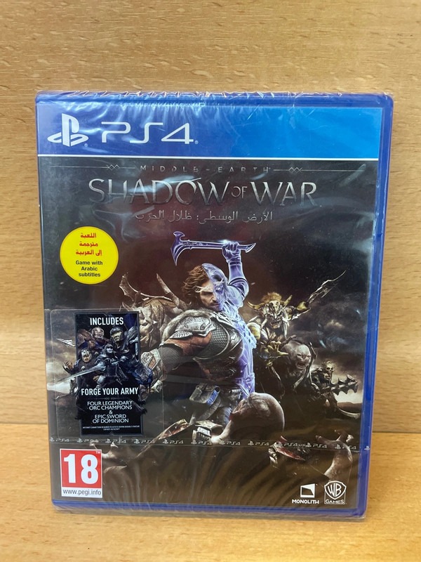 Jeu PS4 Shadow of War neuf