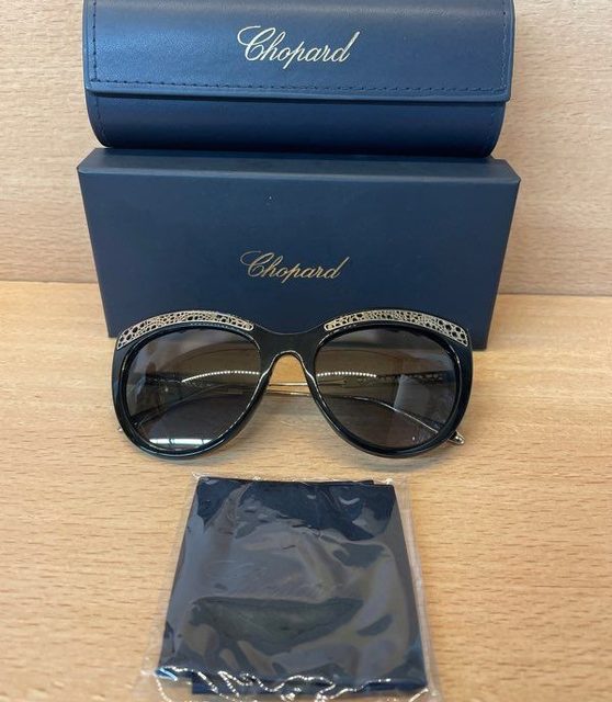 Lunettes de soleil Chopard SCH258 700P noir et doré