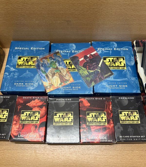 Lot collection cartes Star Wars vintage avec decks et cartes à collectionner — photo 2