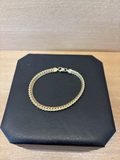 Bracelet maille gourmette en or 18 carats 19 cm 9,3 g — photo 1