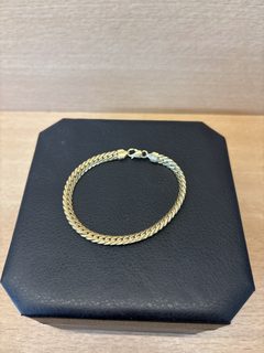 Bracelet maille gourmette en or 18 carats 19 cm 9,3 g