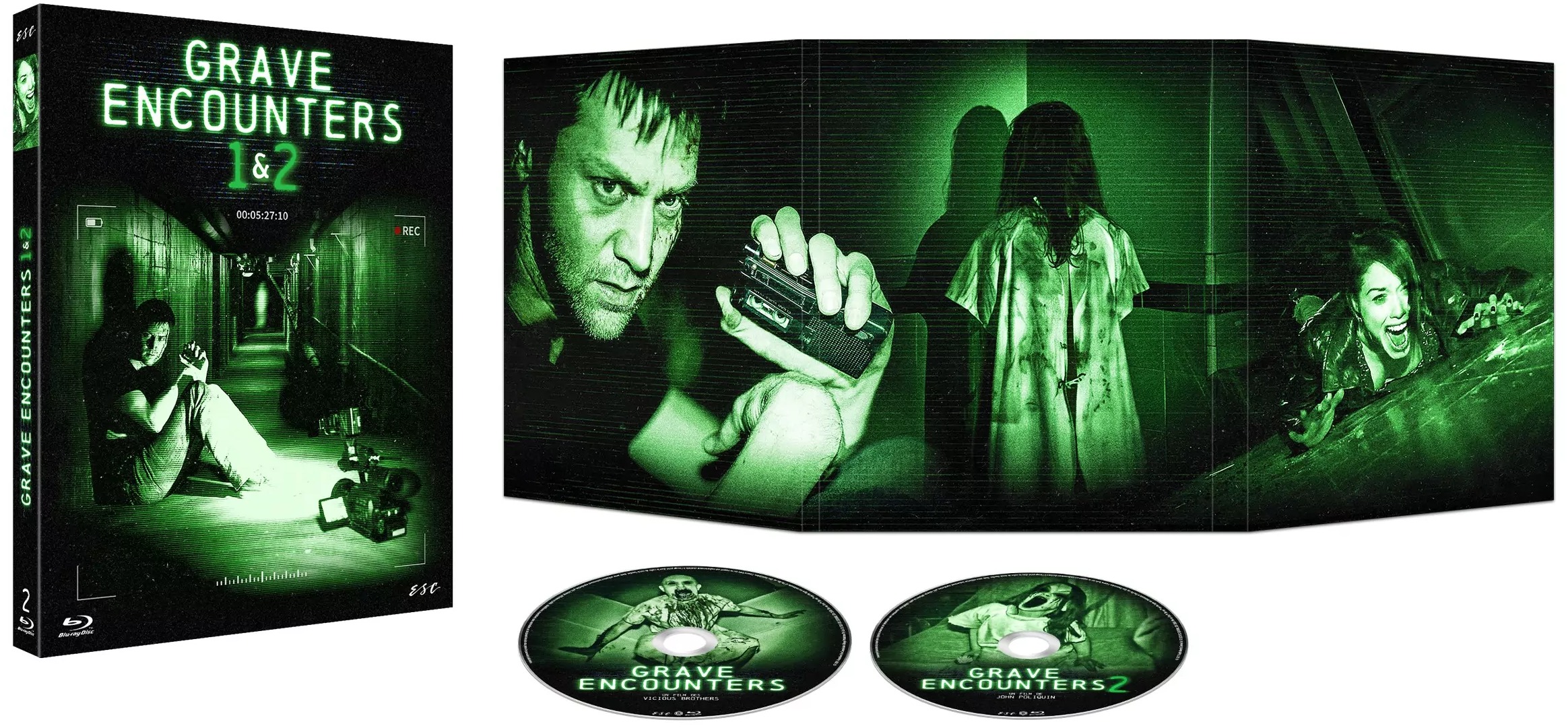 Coffret Grave Encounters 1 & 2 Édition Limitée Blu-ray ESC Films