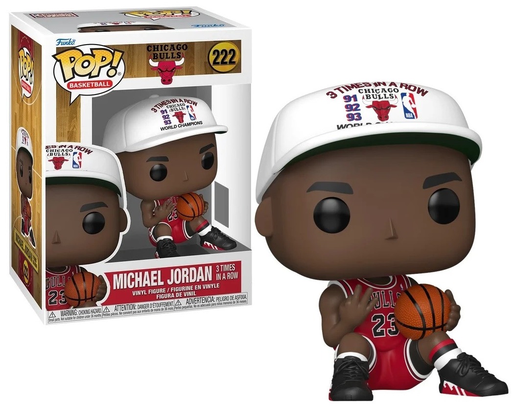 Funko Pop NBA Chicago Bulls Michael Jordan 3 Times in a Row 222