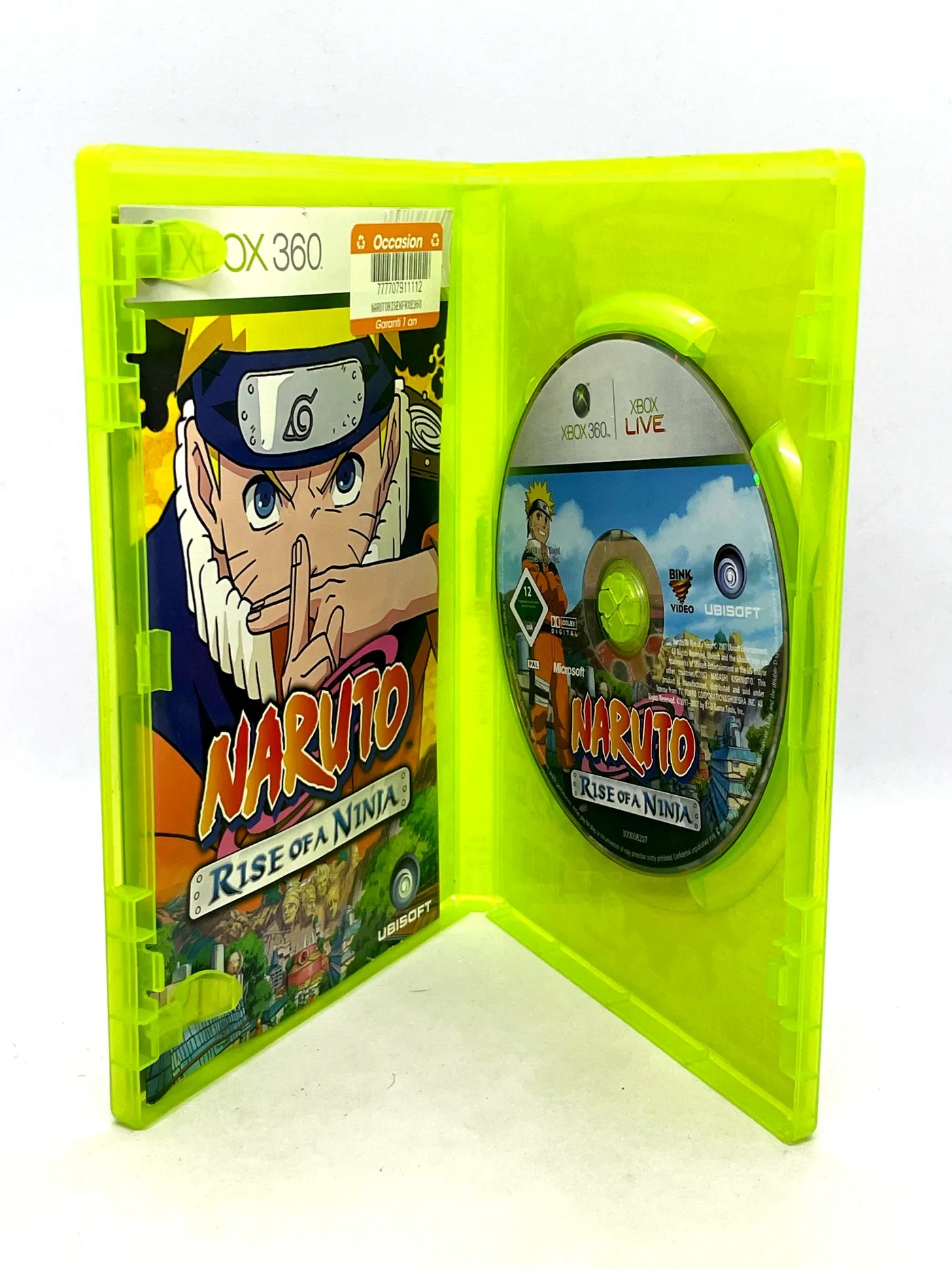 Naruto Rise of a Ninja Xbox 360 avec notice
