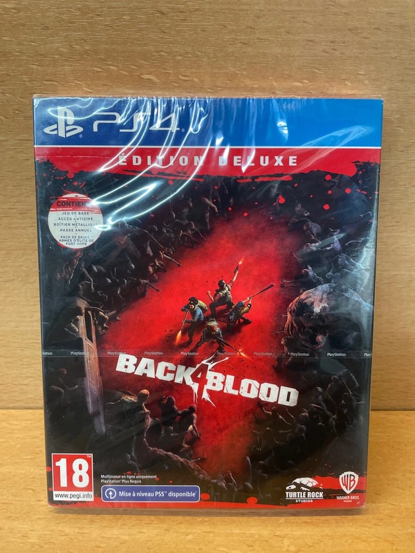 Jeu PS4 Steelbook Back 4 Blood neuf