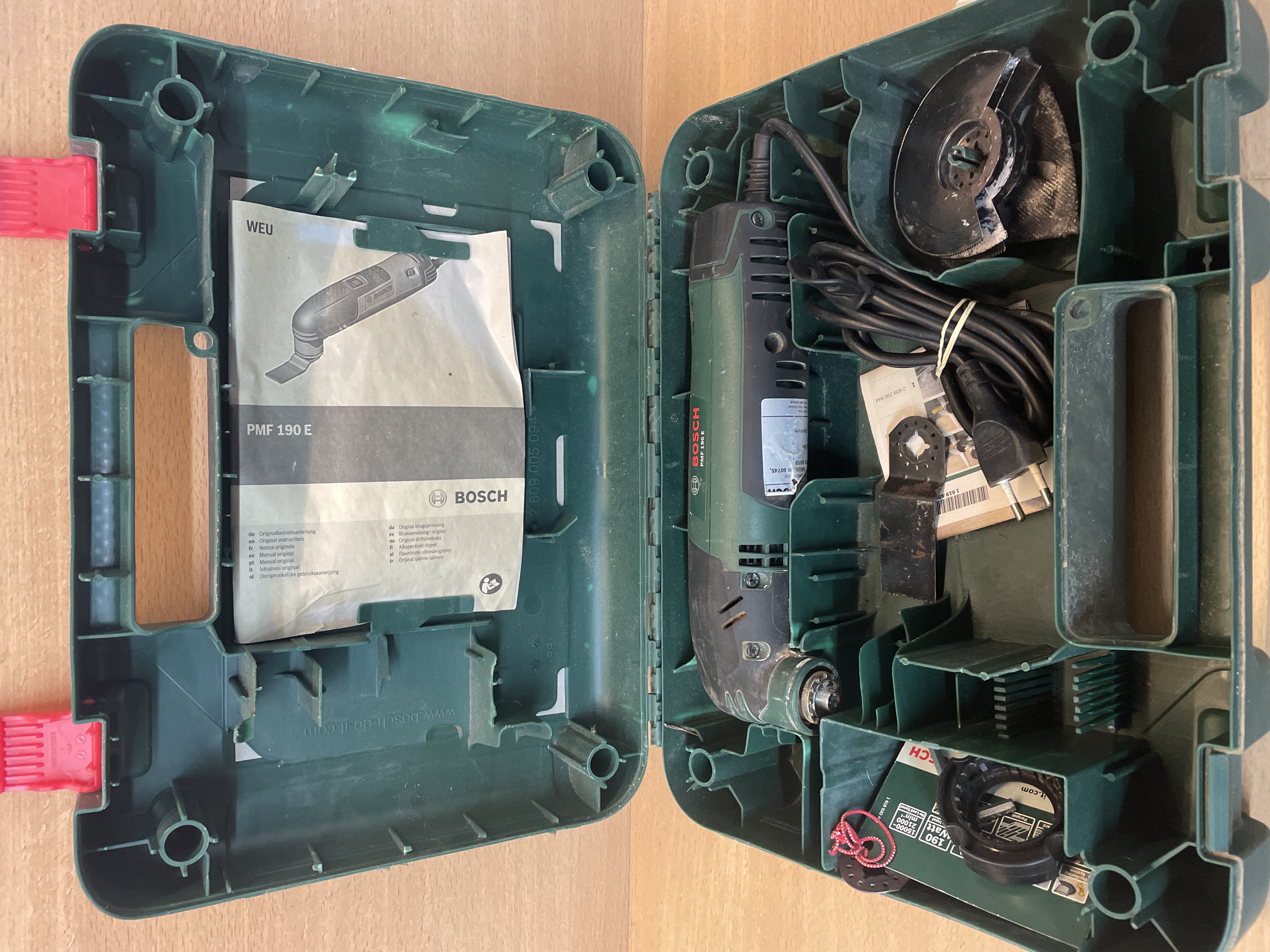 Outil multifonction Bosch PMF 190 E Set filaire 190 W avec coffret — photo 2