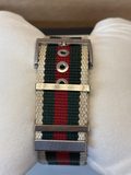 Montre Gucci Sport bracelet tissu vert rouge crème avec écrin — photo 3