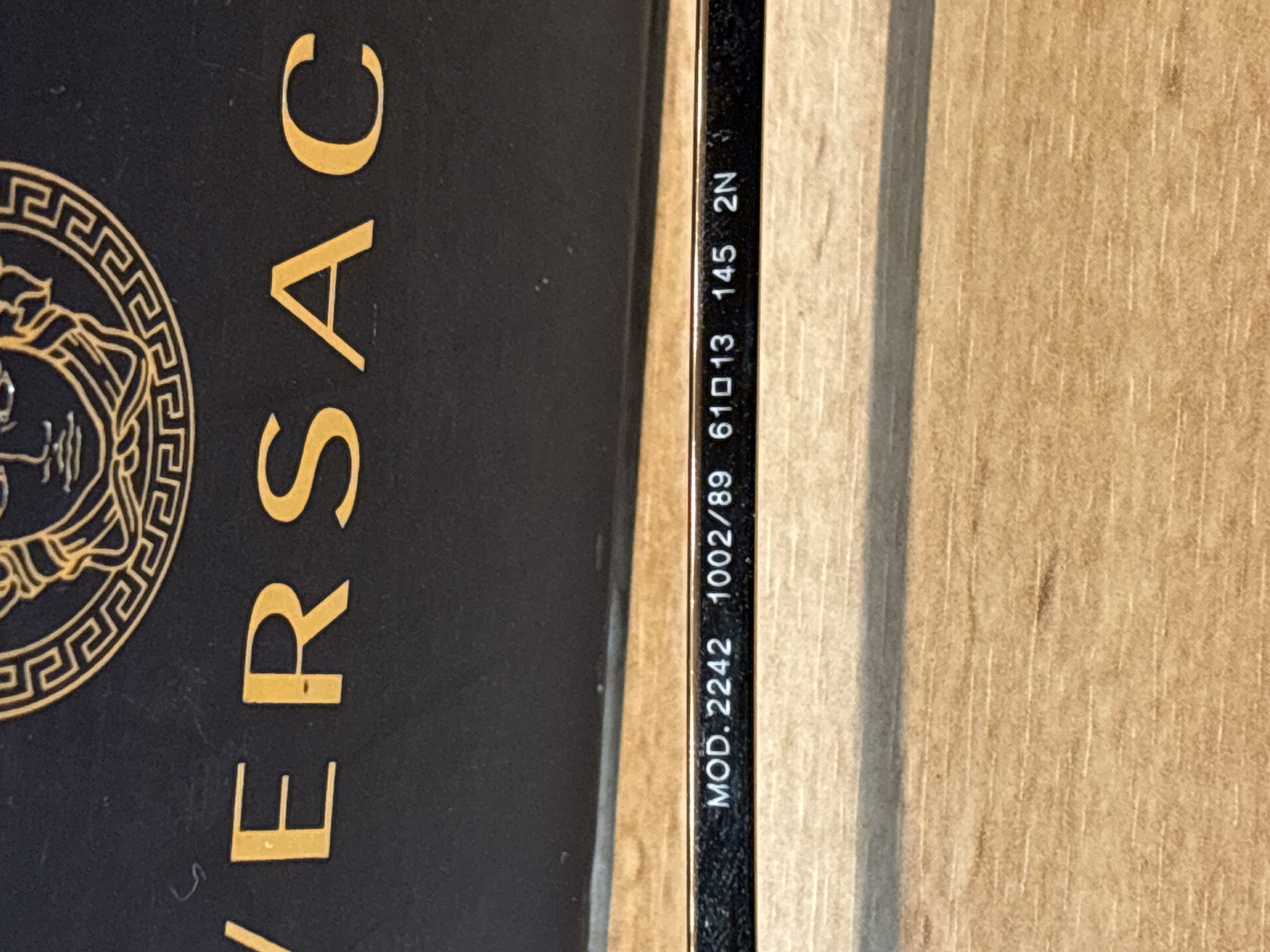 Lunettes de soleil Versace 2242 1002/89 aviateur dorées — photo 3