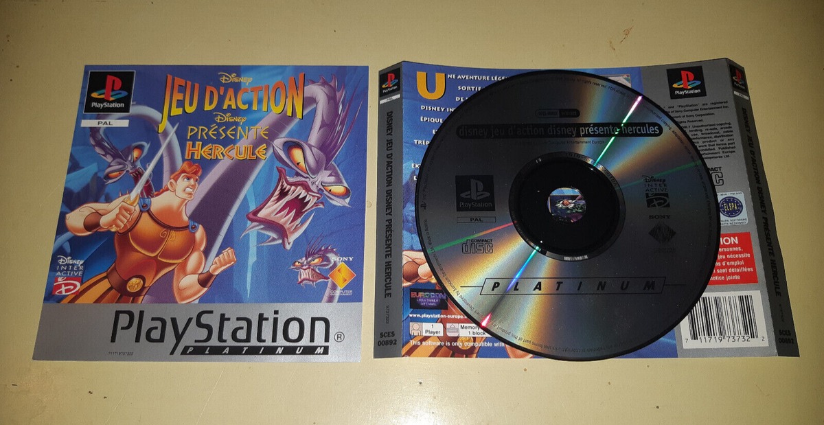 Disney présente Hercule jeu d'action PS1 PlayStation 1 complet