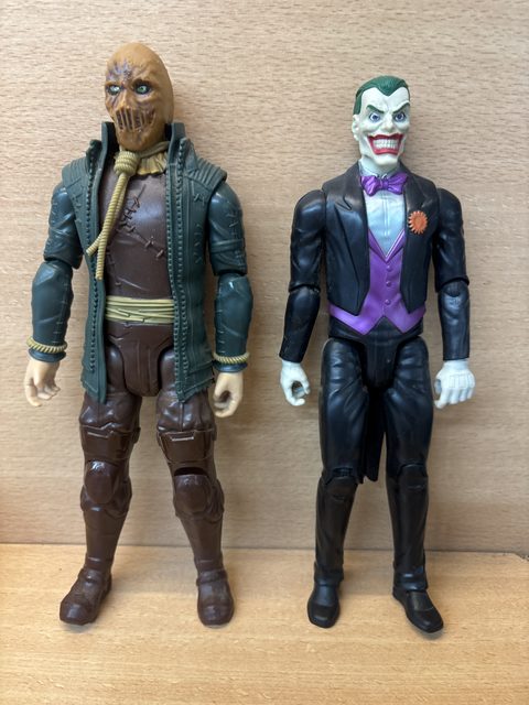 Lot de 2 figurines DC Comics Joker et Épouvantail