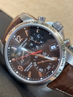 Montre chronographe Certina DS Podium bracelet cuir