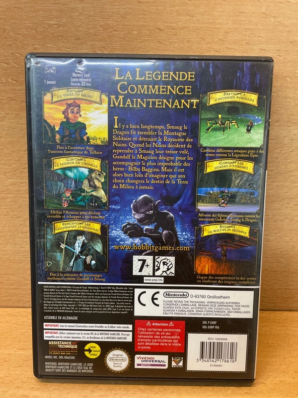 Jeu gamecube Bilbo Le Hobbit — photo 2