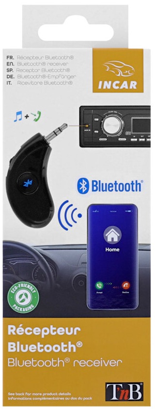 Récepteur Bluetooth T'nB CARBTKIT5V2 jack 3,5 mm pour autoradio