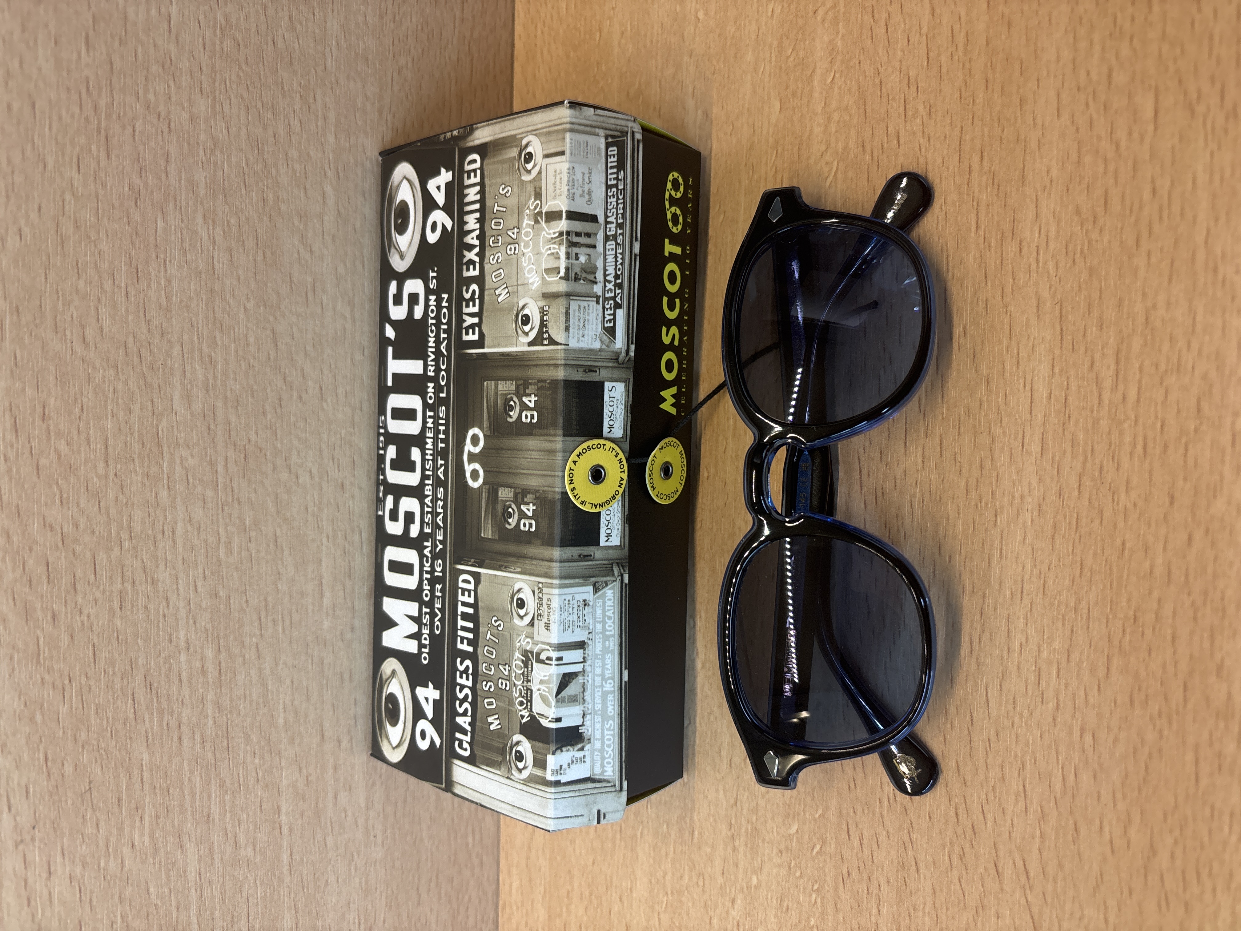 Lunettes de soleil Moscot Lemtosh bleu col. 110 49-24