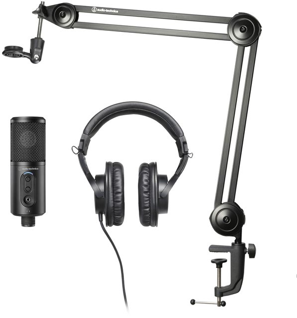 Pack créateur Audio-Technica ATR2500x-USB ATH-M20x
