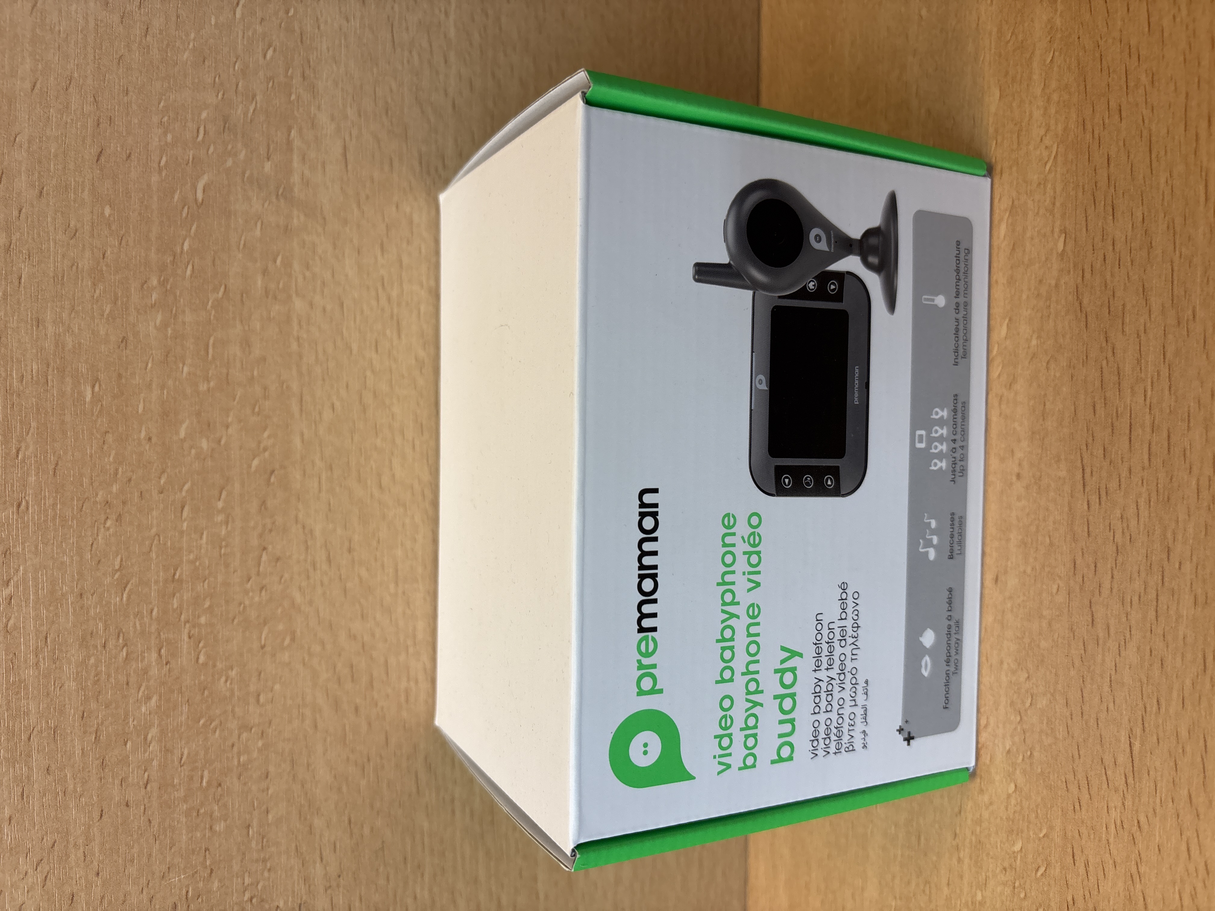 Babyphone vidéo Buddy gris Prémaman