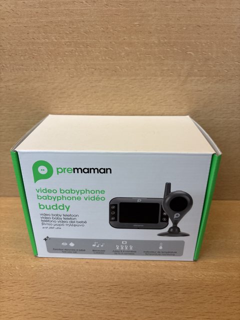 Babyphone vidéo Buddy gris Prémaman