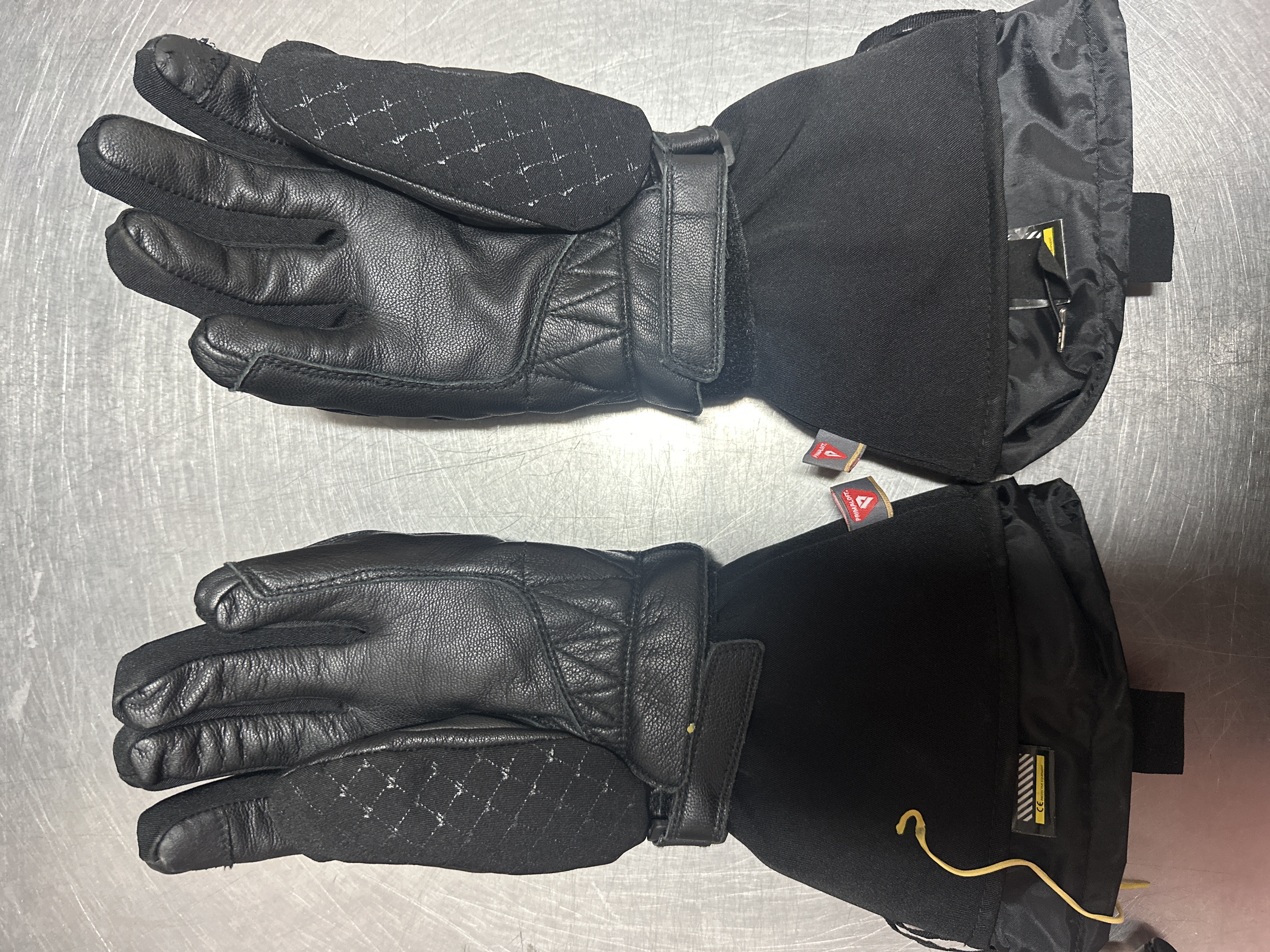 Gants moto chauffants V'Quattro V4 Heat noirs taille S — photo 2