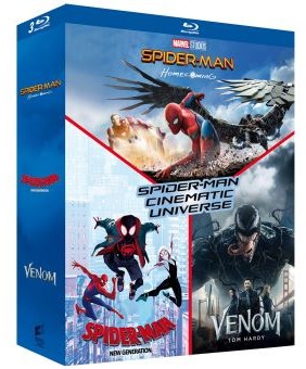 Coffret Spider-Man Cinematic Universe 3 Films Blu-ray