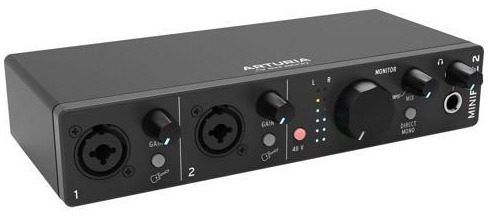 Interface audio Arturia MiniFuse 2 noire USB-C 2 entrees 2 sorties MIDI