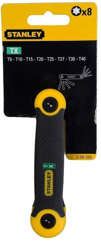 Stanley 2-69-266 jeu de clés mâles Torx 8 pièces