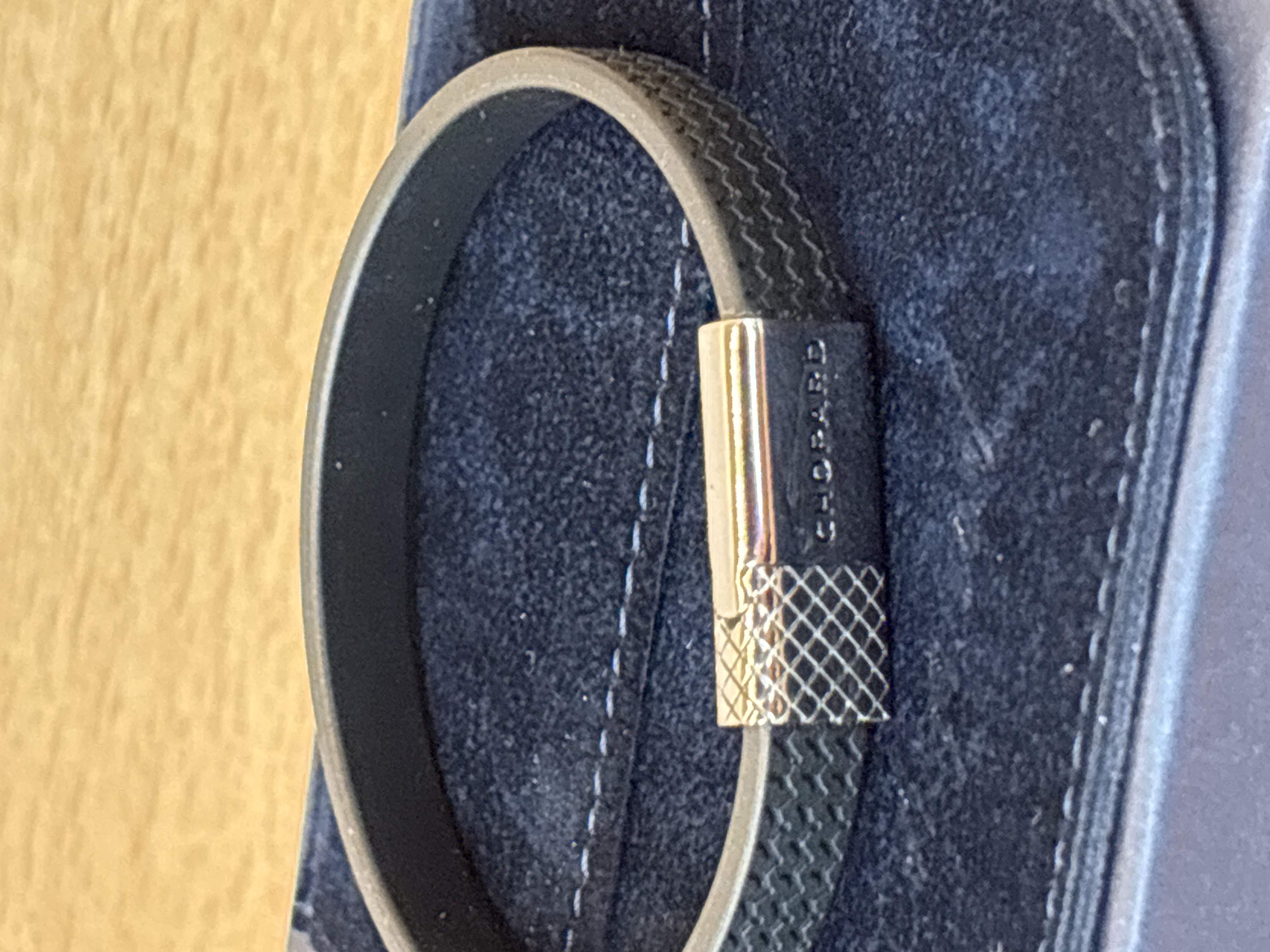Bracelet Chopard Classic Racing caoutchouc noir taille S 19 — photo 2