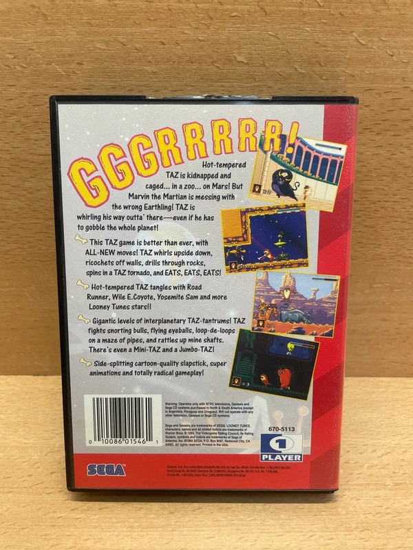 Jeu Sega Taz in Escape From Mars — photo 2