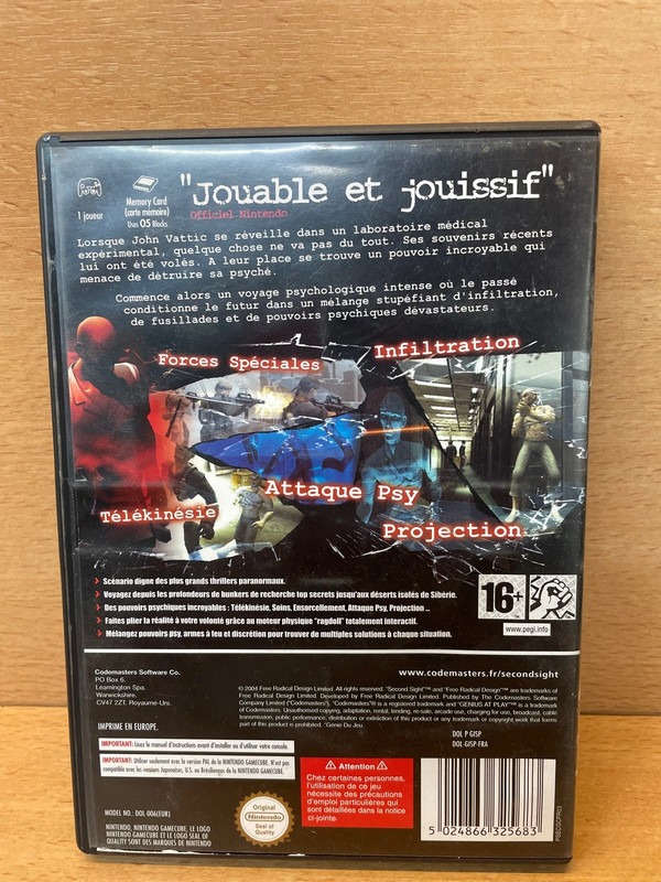 Jeu gamecube Second Sight — photo 3