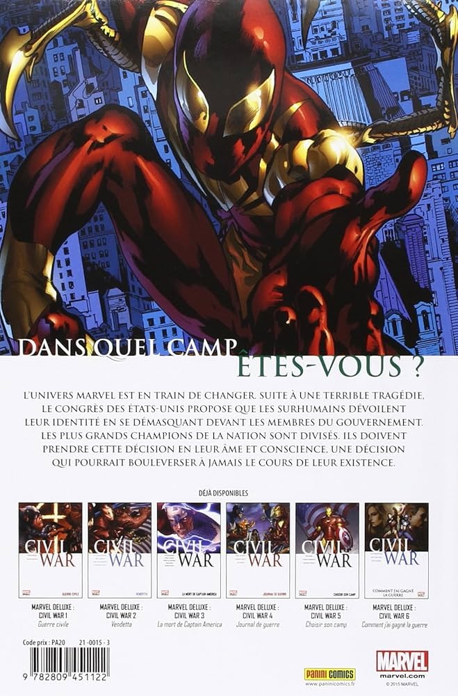 Civil War Prélude Panini Comics Marvel